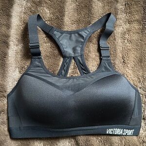 VICTORIA SPORT Athletic Bra Black Sz 32B